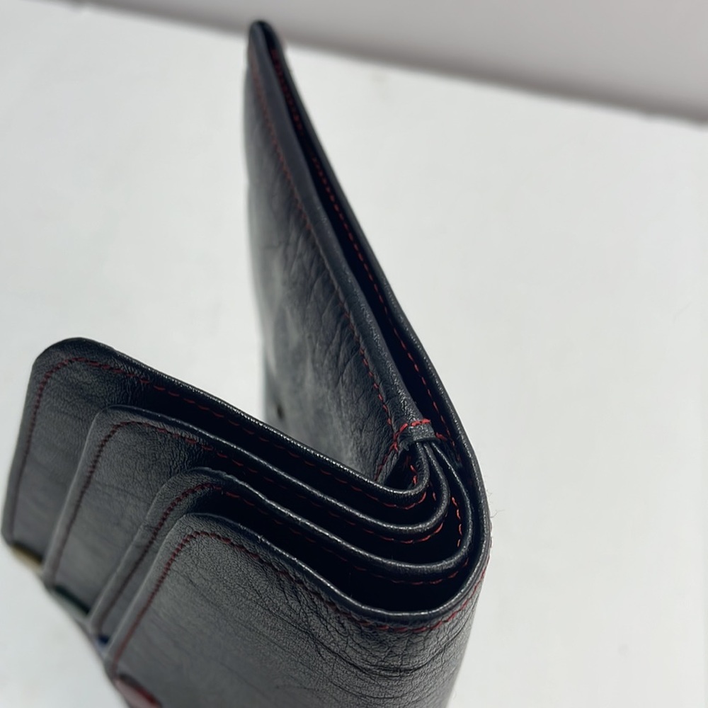 Authentic vintage CHRISTIAN DIOR multi snap black leather wallet with COA - Picture 12 of 12
